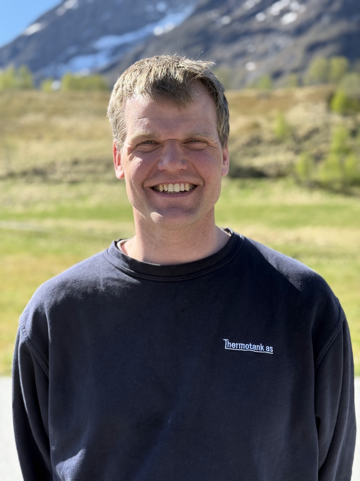 Portrettbilde av Andreas Eidem, en av de ansatte hos Thermotank AS.
